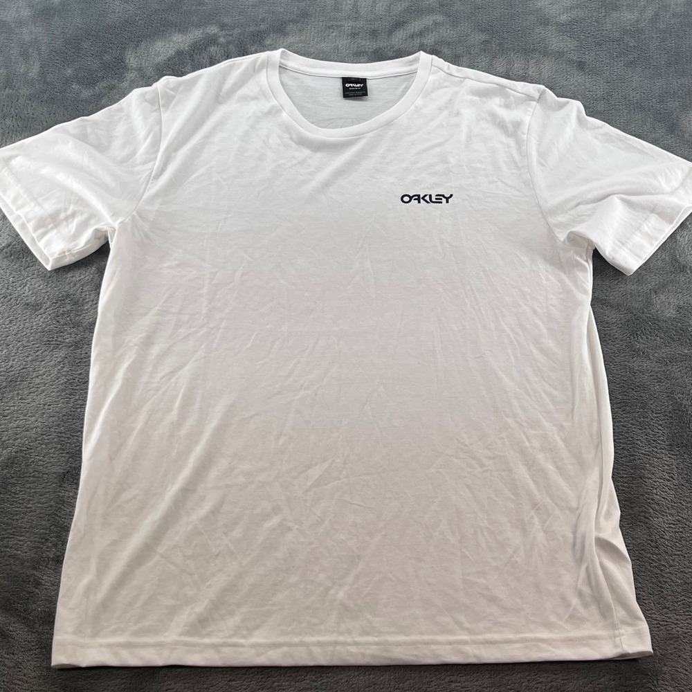 Oakley Mens White HDO High Definition Optics Graphic T-Shirt Size Medium